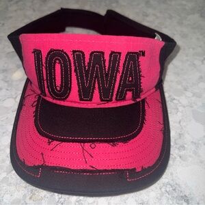 Authentic Iowa Hawkeyes Adjustable Visor Pink Black ANF America Needs Farmers